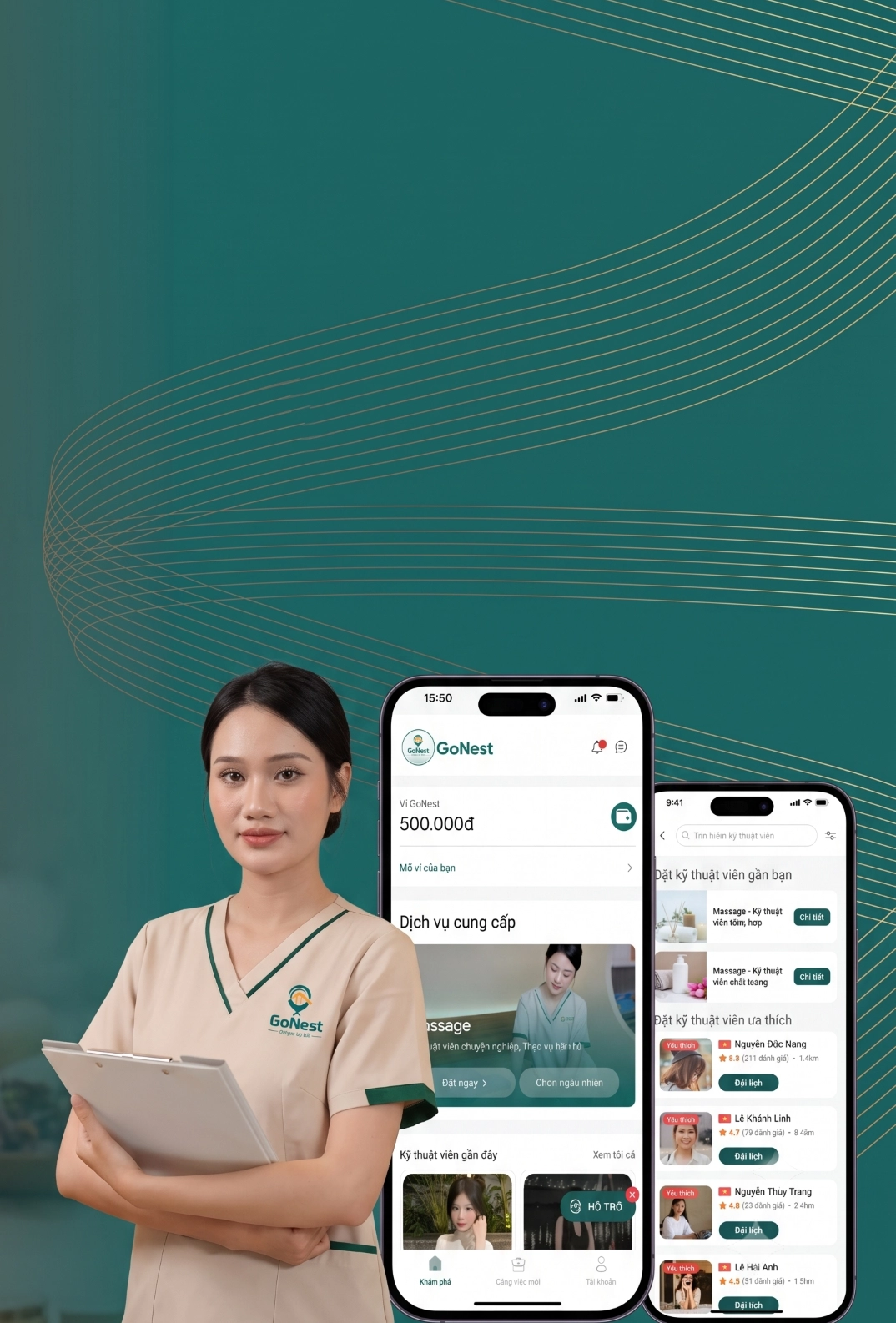 Tải app Gonest – đặt massage tại nhà
